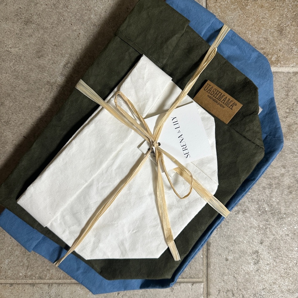 New and never used Uashmama Set of 3 Paper Storage Pouches